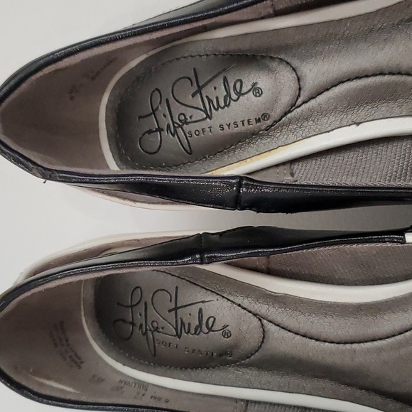 Life Stride Black and White high- heels Size 6 1/2 M - Picture 2 of 8